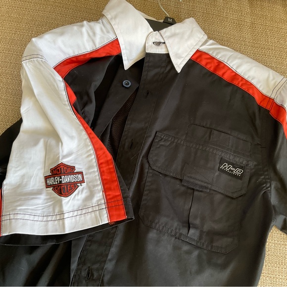 Harley Davidson Performance Button Down Shirt - Picture 3 of 9